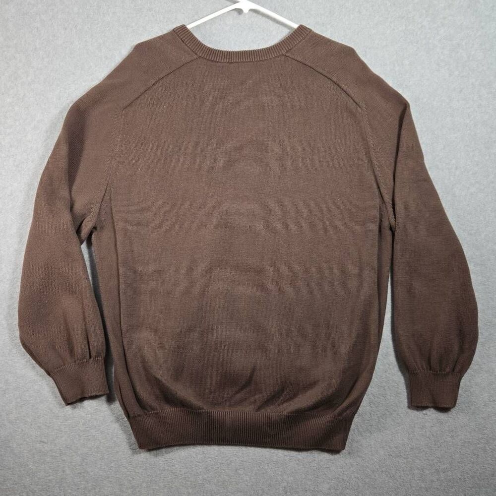 Lacoste Sweater Knit Vneck Size 7 2XL Brown - Picture 5 of 10